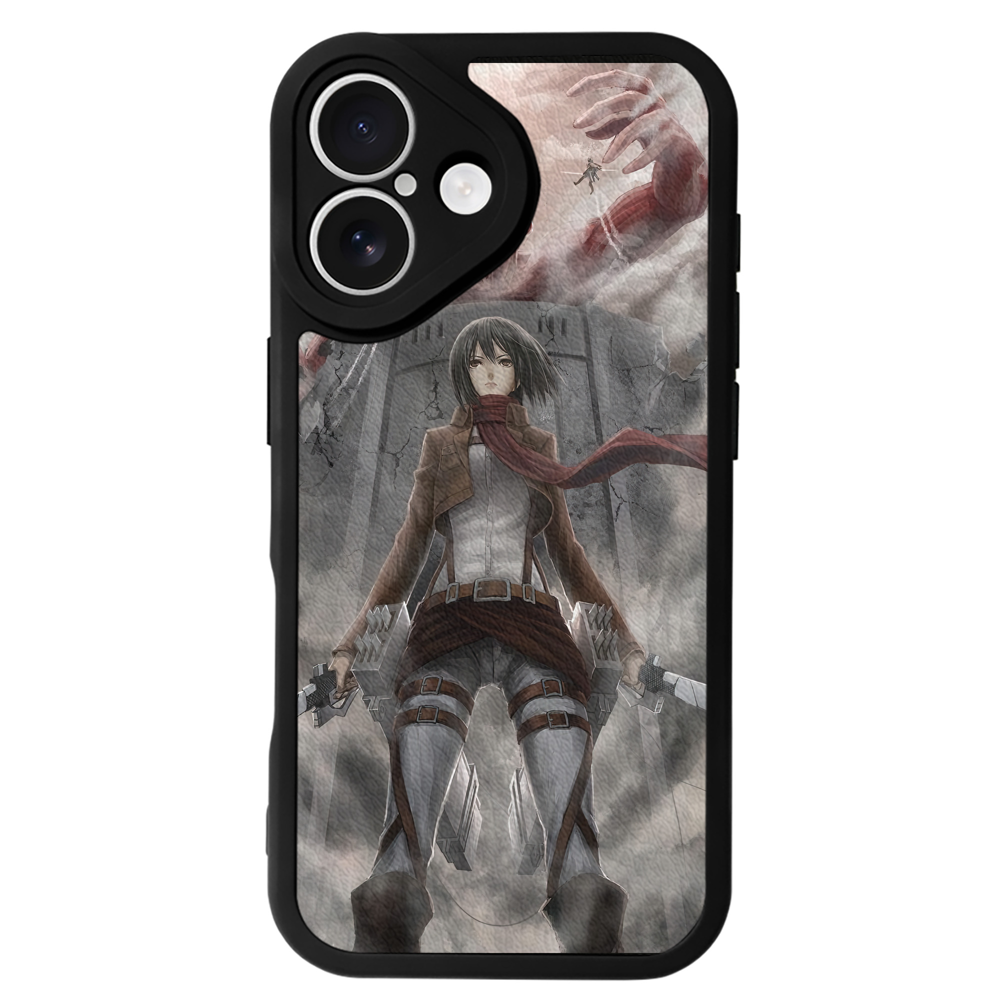 （画像用） 進撃の巨人 Attack on Titan 【iPhone 16シリーズ対応】シリコンスマホケース（レザー調） 材質：シリコン